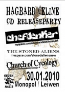 30.01. CD-Release  Hagbard Celine, Chefdenker, Church of Cyclogy & Stoned Aliens im Club Monopol in Leiwen